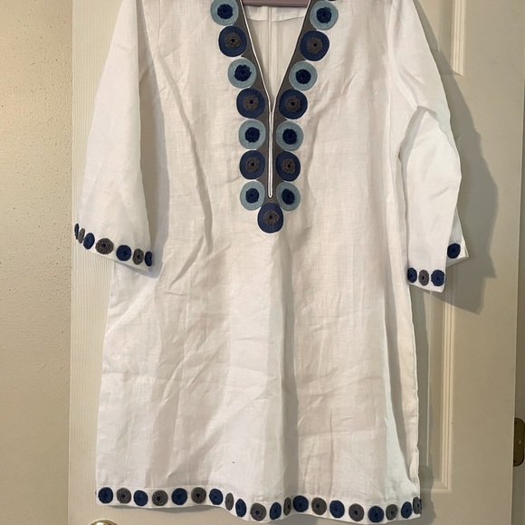 SULU COLLECTION “RITA” LINEN TUNIC - Picture 1 of 6